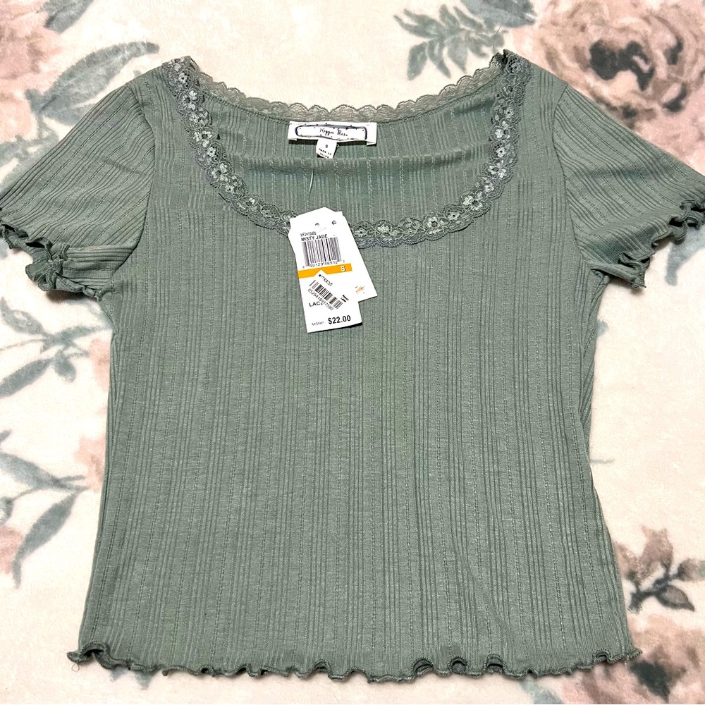 NWT pointelle top